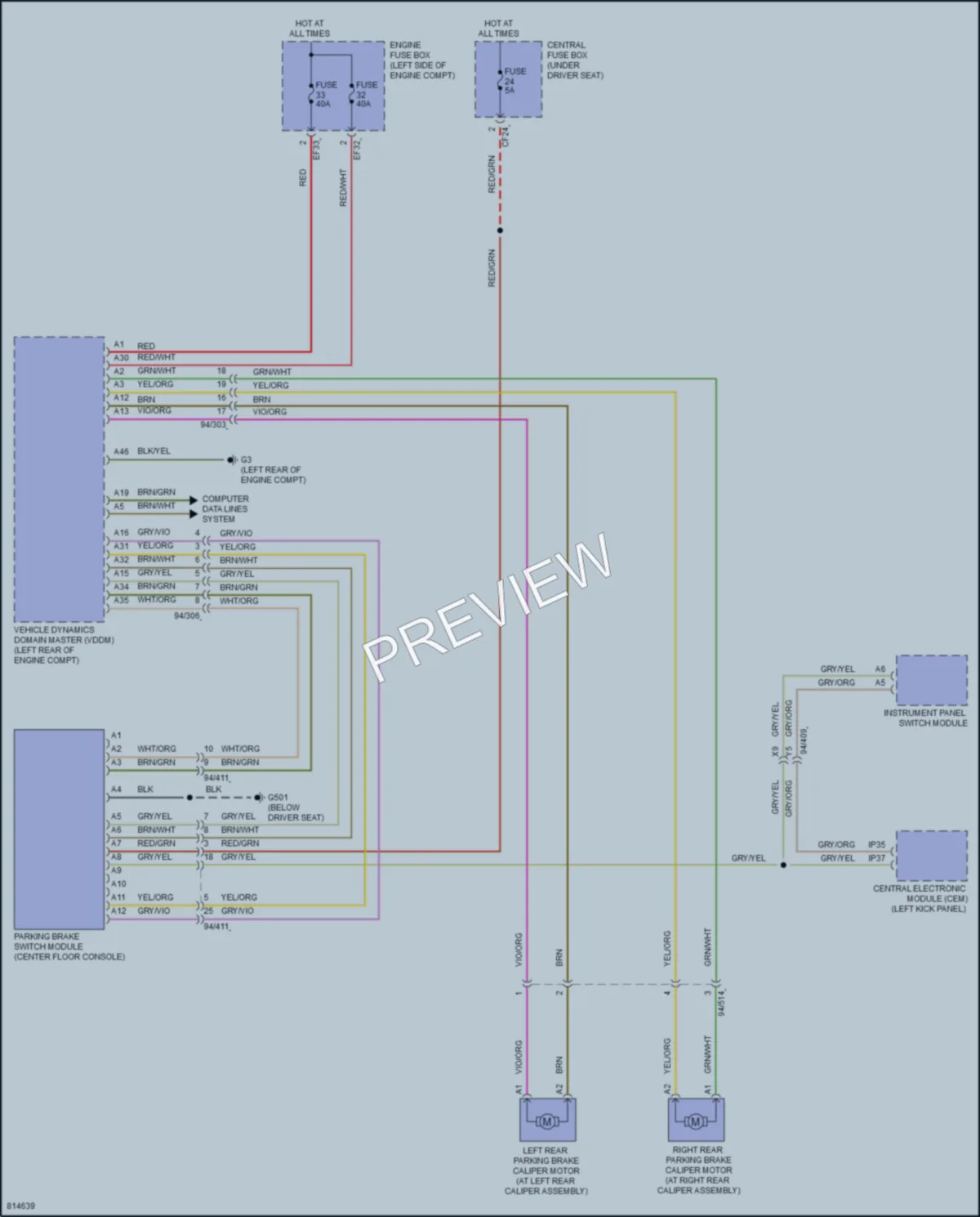2022 Volvo XC40 Shift Interlock wiring diagram preview