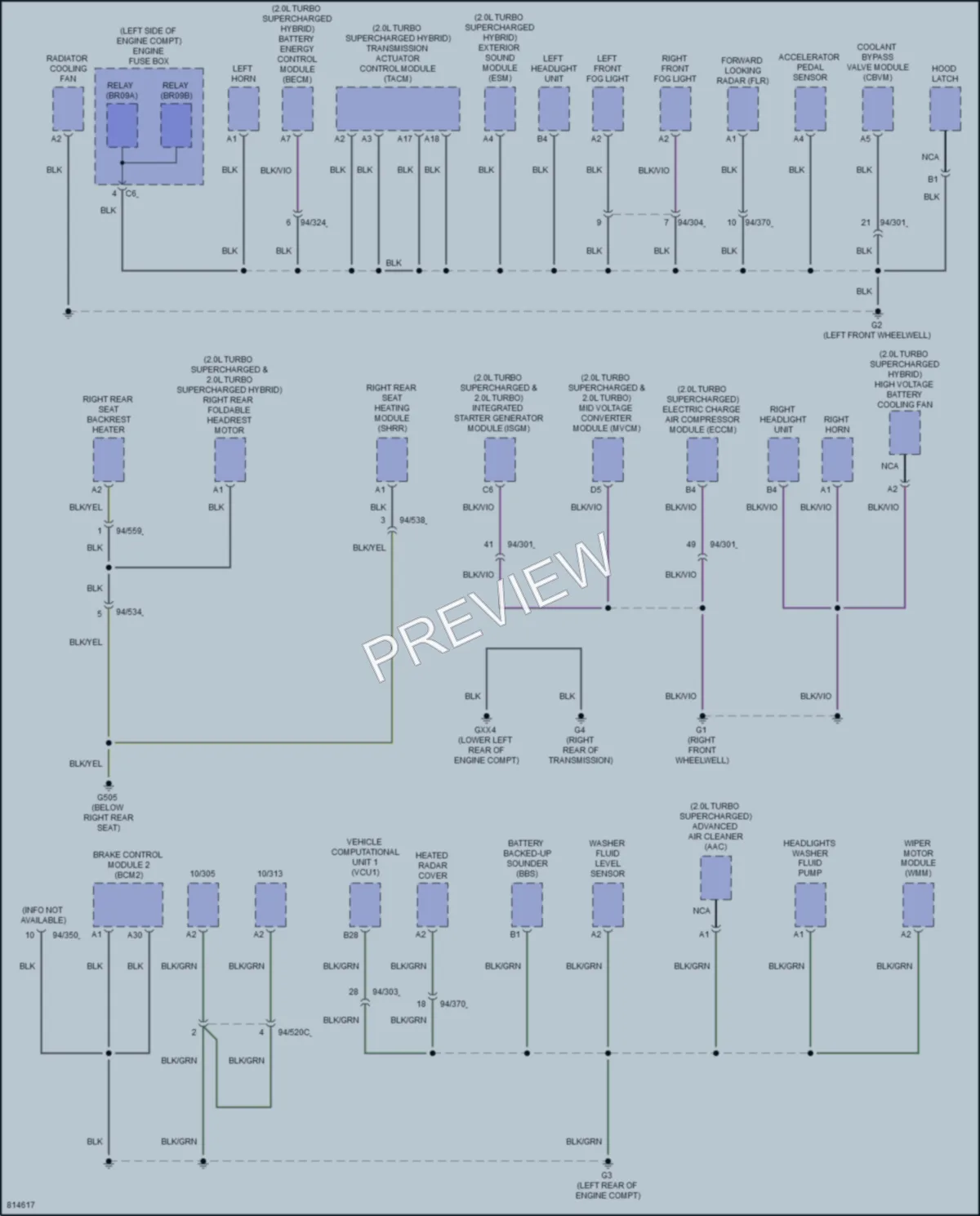 2022 Volvo XC60 Ground Distribution wiring diagram preview