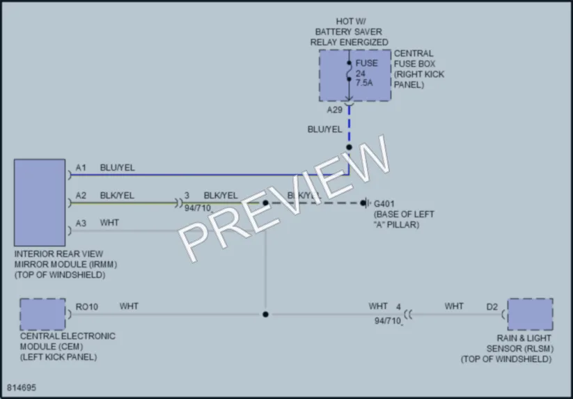 2022 Volvo XC60 Power Mirrors wiring diagram preview