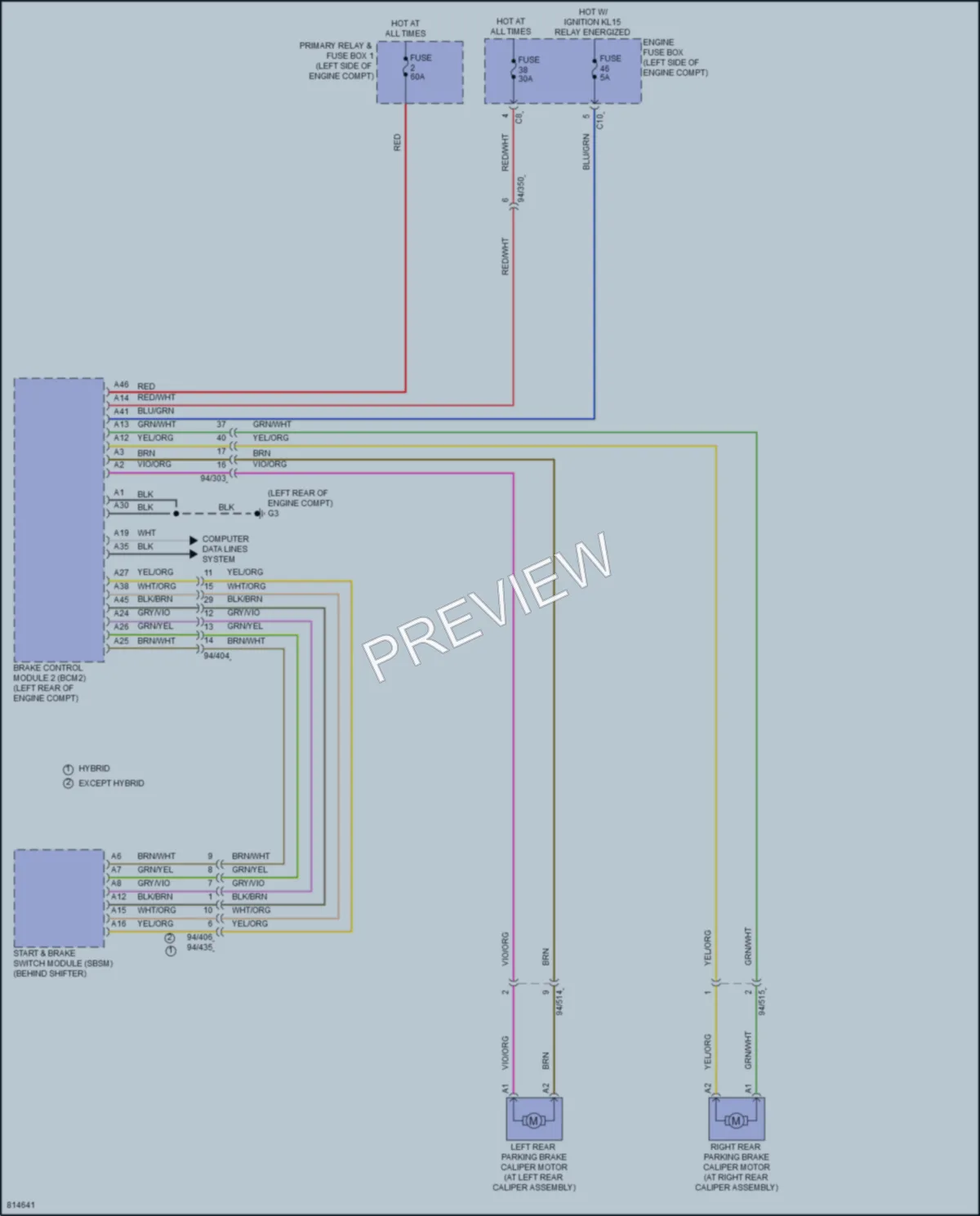 2022 Volvo XC60 Shift Interlock wiring diagram preview