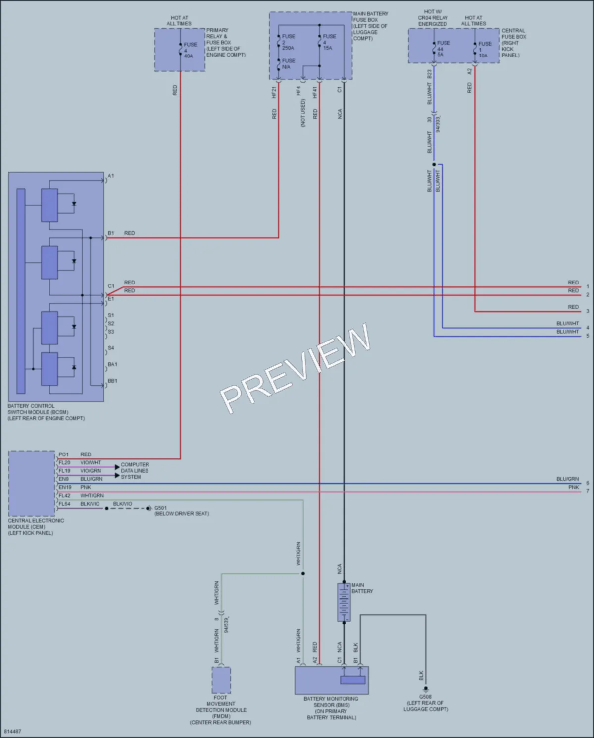 2022 Volvo XC60 Starting Charging wiring diagram preview