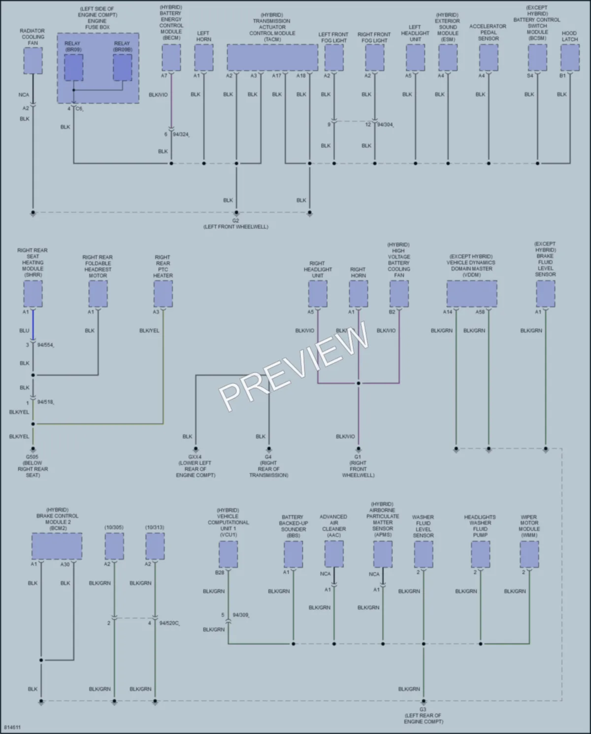 2022 Volvo XC90 Ground Distribution wiring diagram preview