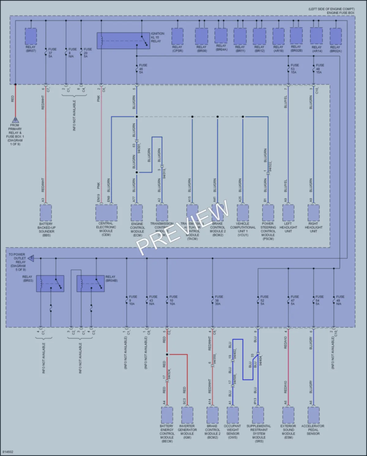 2022 Volvo XC90 Power Distribution wiring diagram preview