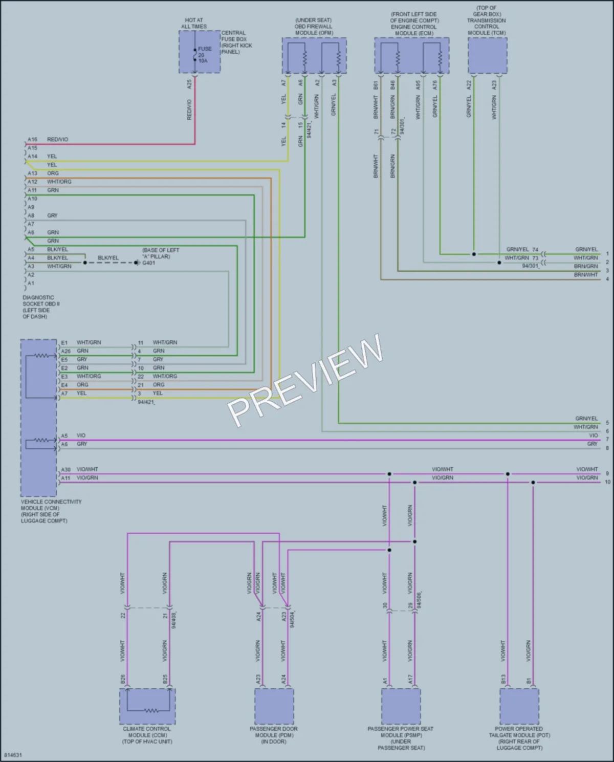 2022 Volvo XC90PlugIn Computer Data Lines wiring diagram preview