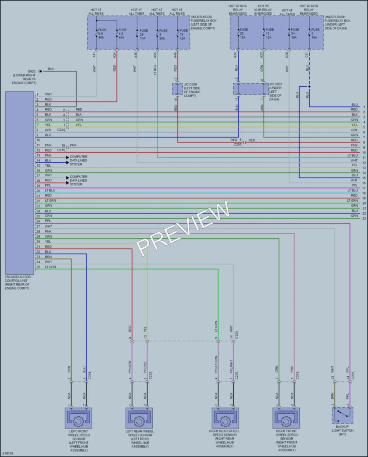 2023 Acura Integra Anti Lock Brakes wiring diagram preview