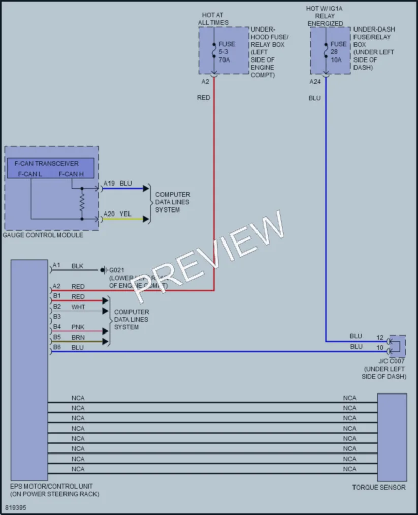 2023 Acura Integra Electronic Power Steering wiring diagram preview