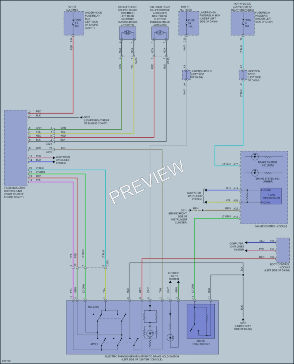 2023 Acura Integra Shift Interlock wiring diagram preview
