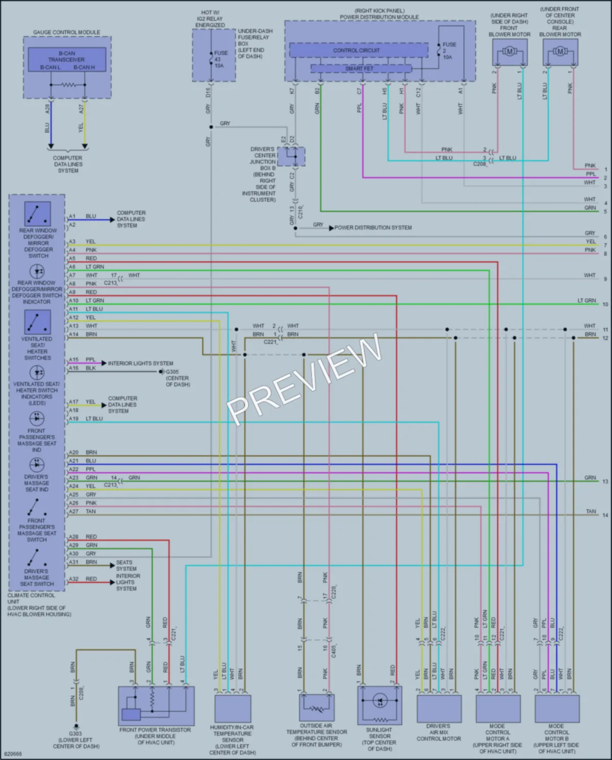2023 Acura MDX Air Conditioning wiring diagram preview