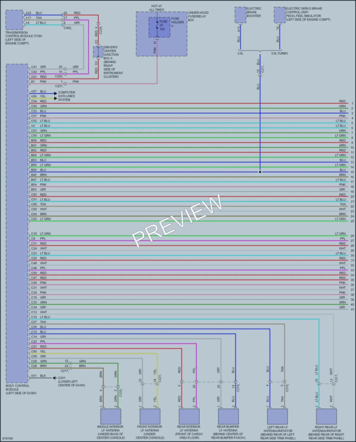 2023 Acura MDX Anti Theft wiring diagram preview
