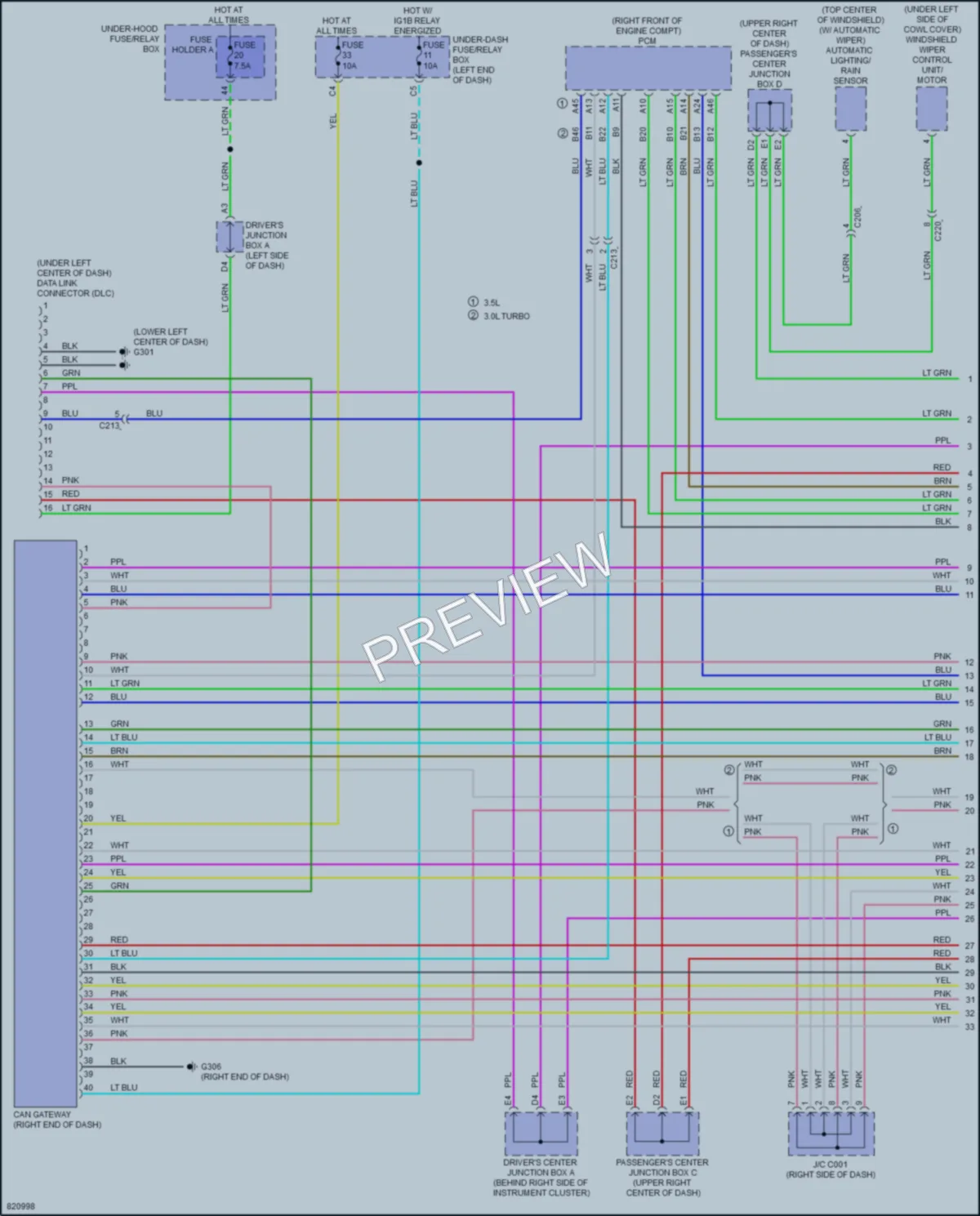 2023 Acura MDX Computer Data Lines wiring diagram preview