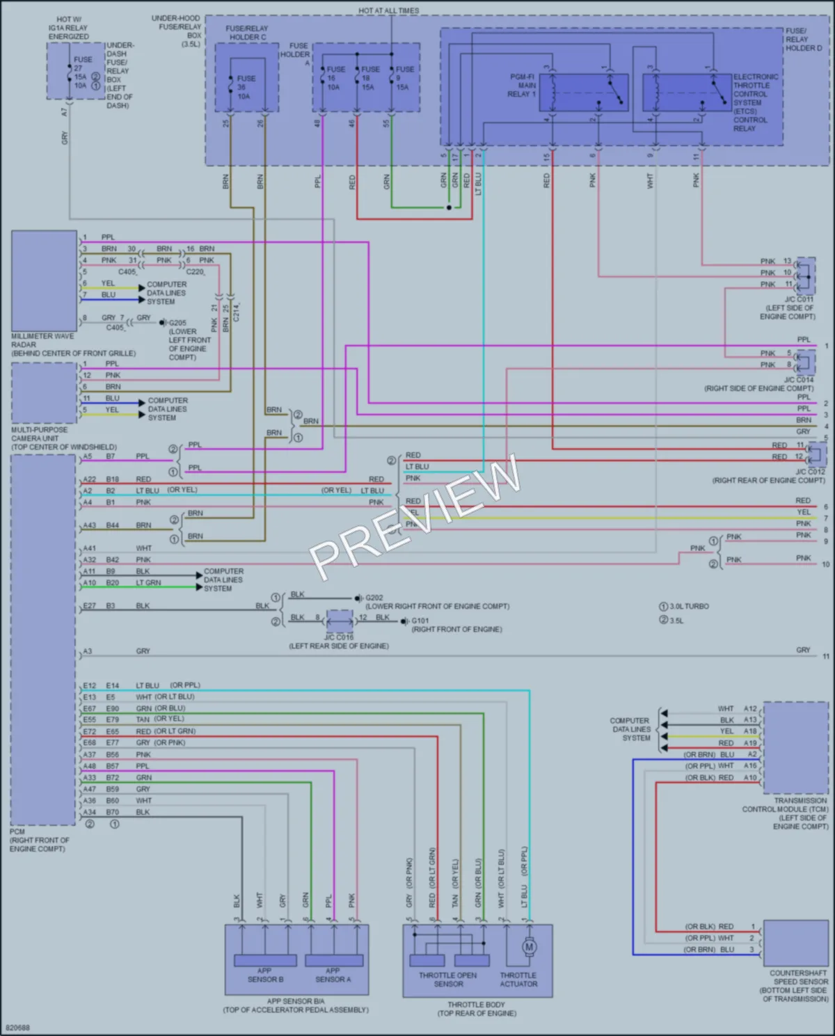 2023 Acura MDX Cruise Control wiring diagram preview