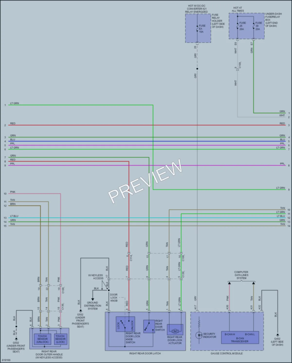 2023 Acura RDX Anti Theft wiring diagram preview