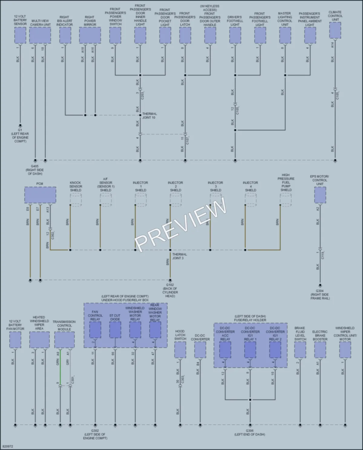 2023 Acura RDX Ground Distribution wiring diagram preview