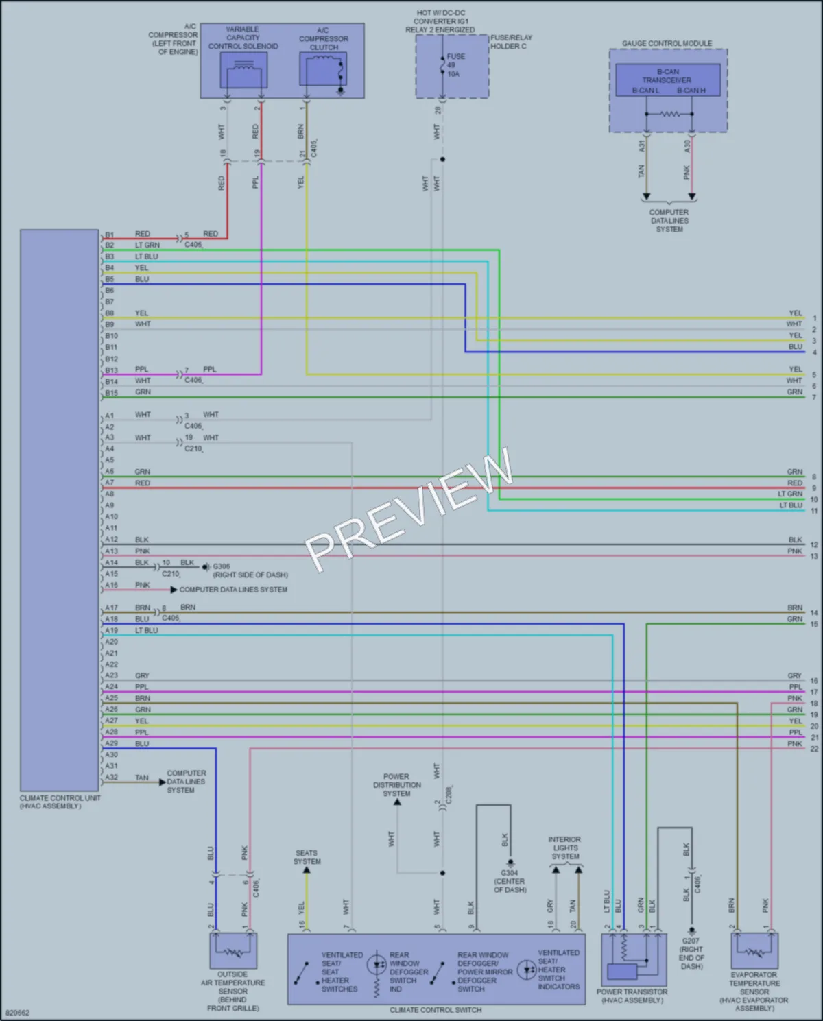 2023 Acura TLX Air Conditioning wiring diagram preview