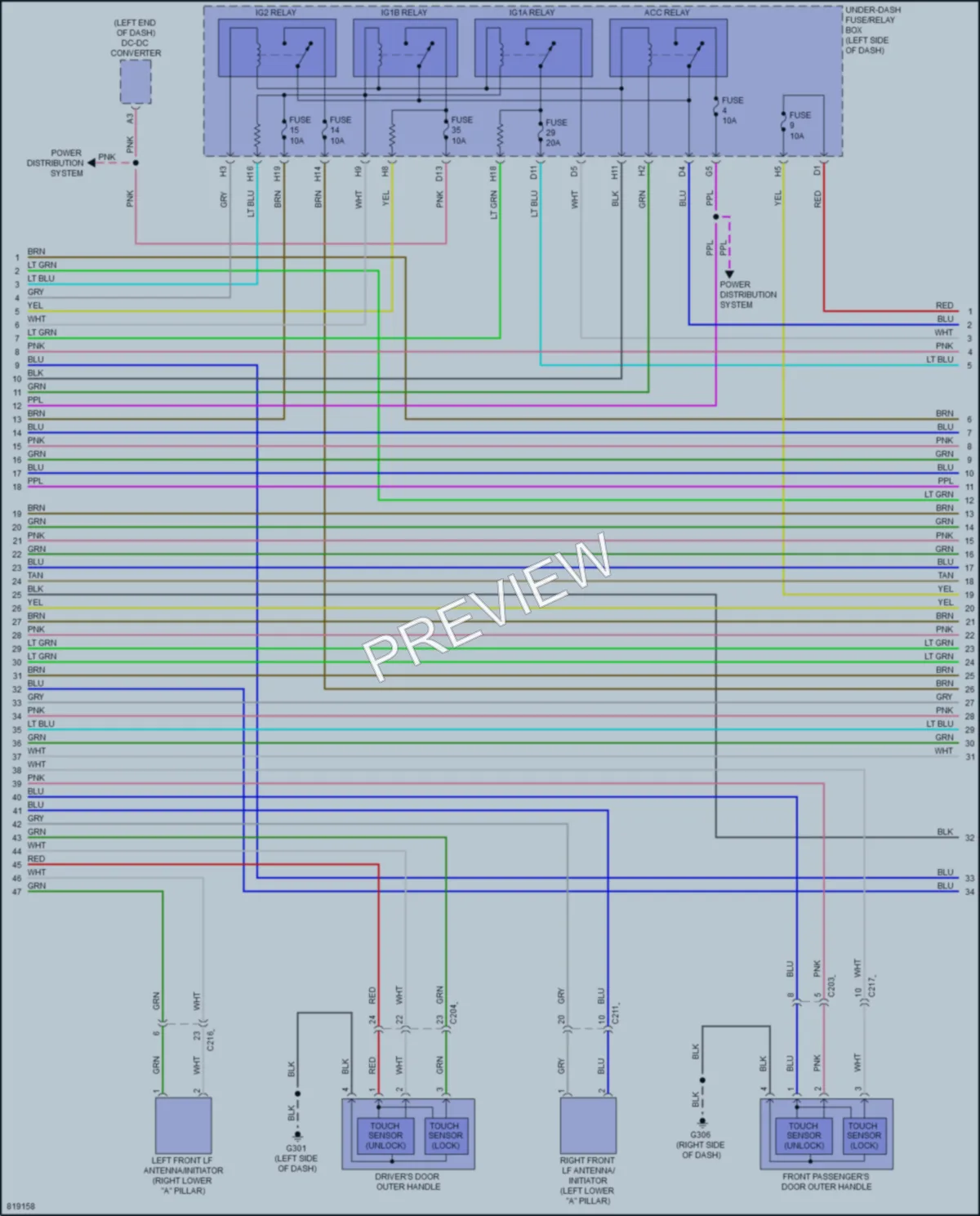 2023 Acura TLX Anti Theft wiring diagram preview