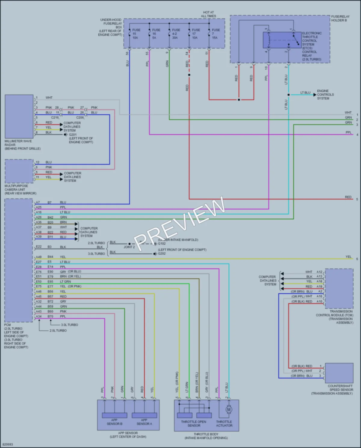 2023 Acura TLX Cruise Control wiring diagram preview