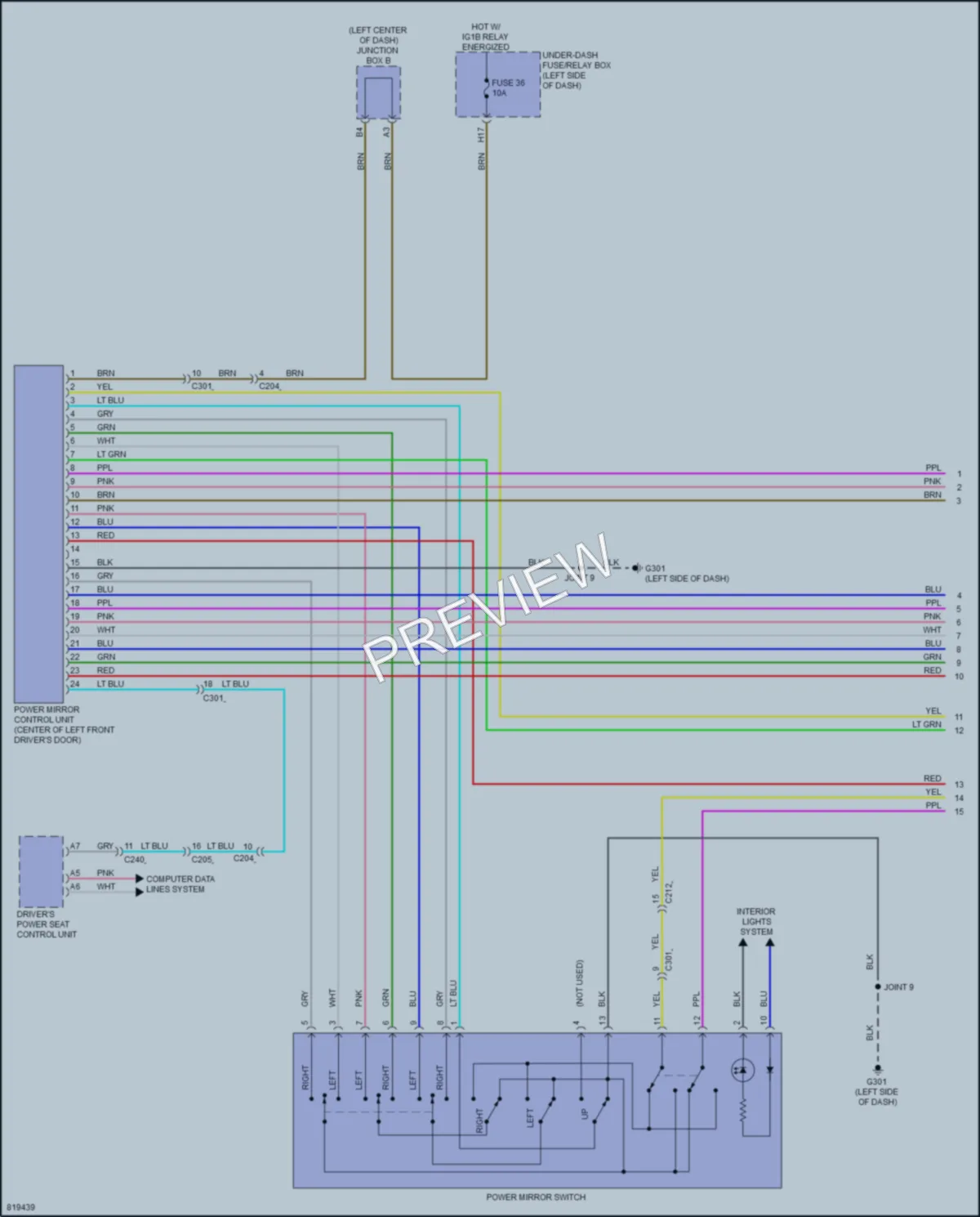 2023 Acura TLX Memory Systems wiring diagram preview