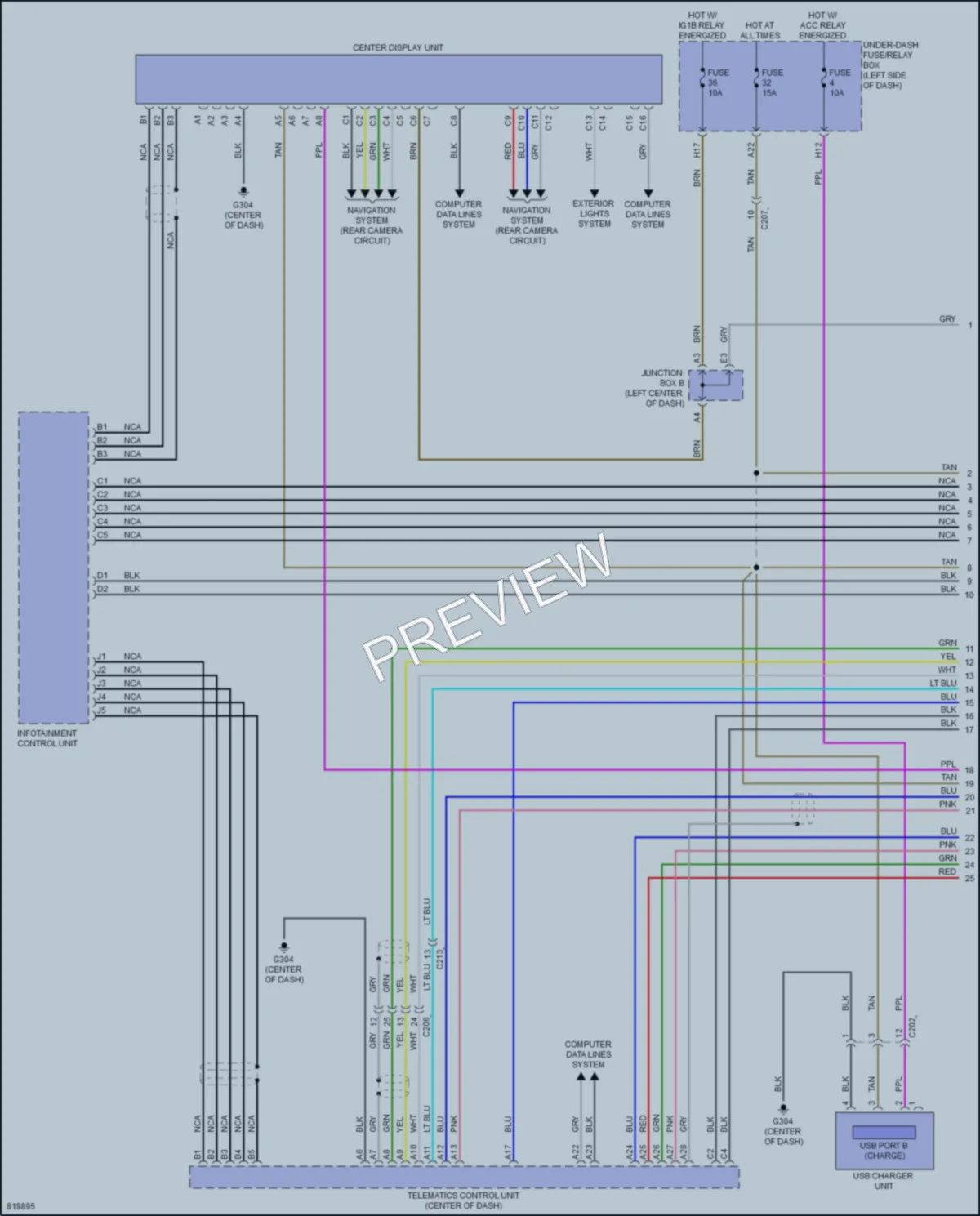 2023 Acura TLX Radio wiring diagram preview