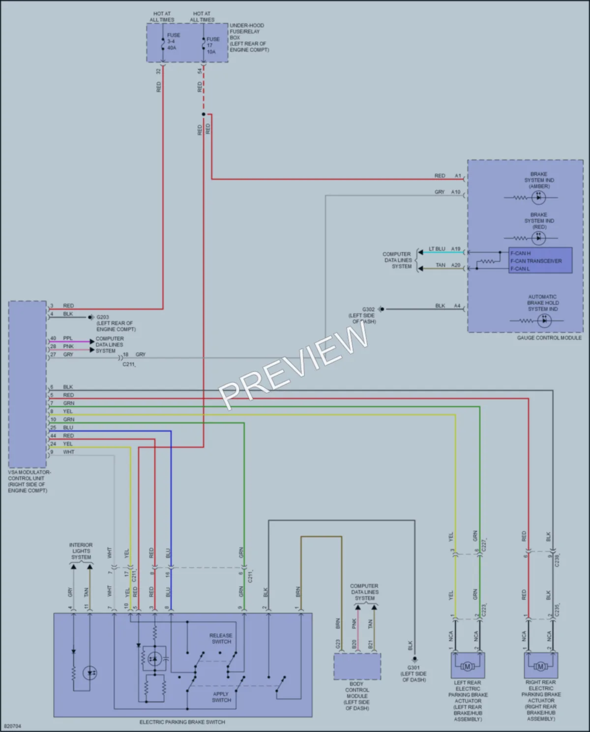2023 Acura TLX Shift Interlock wiring diagram preview