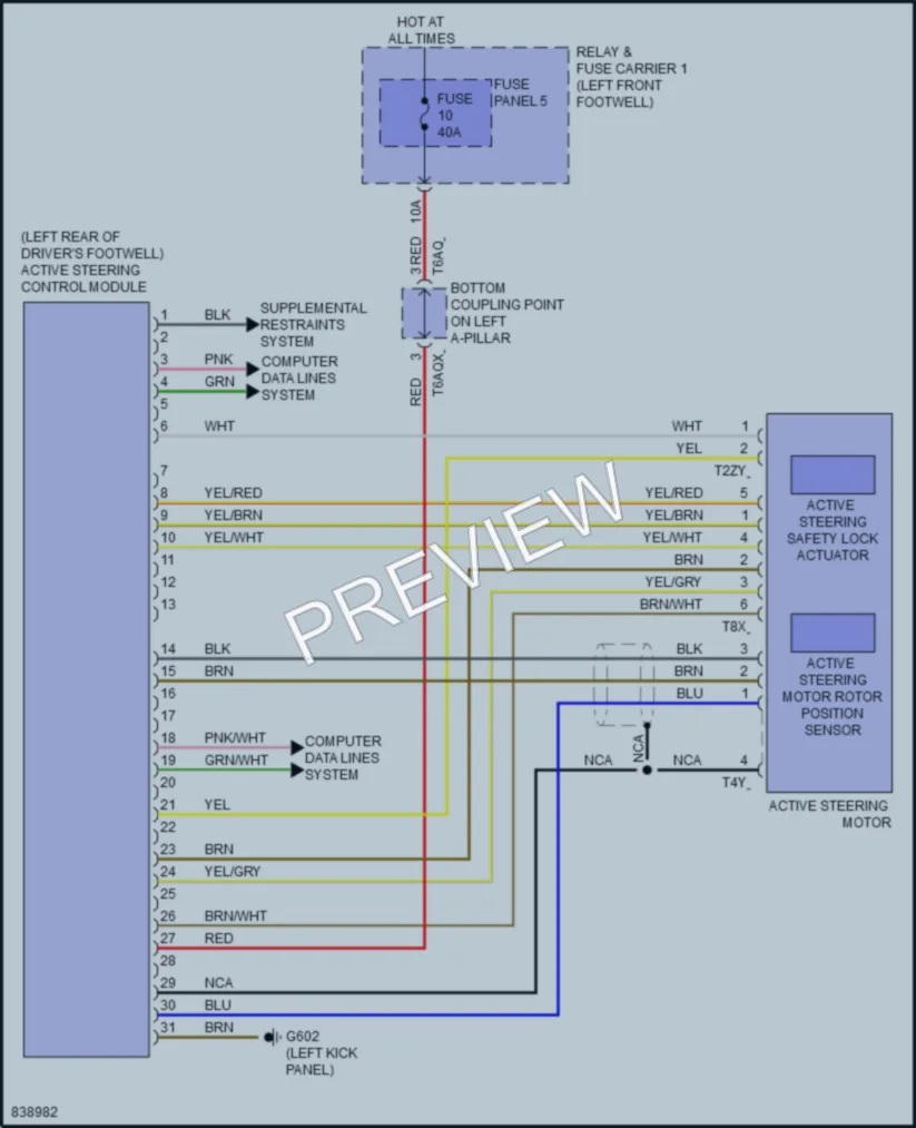 2023 Audi A4 Electronic Power Steering wiring diagram preview