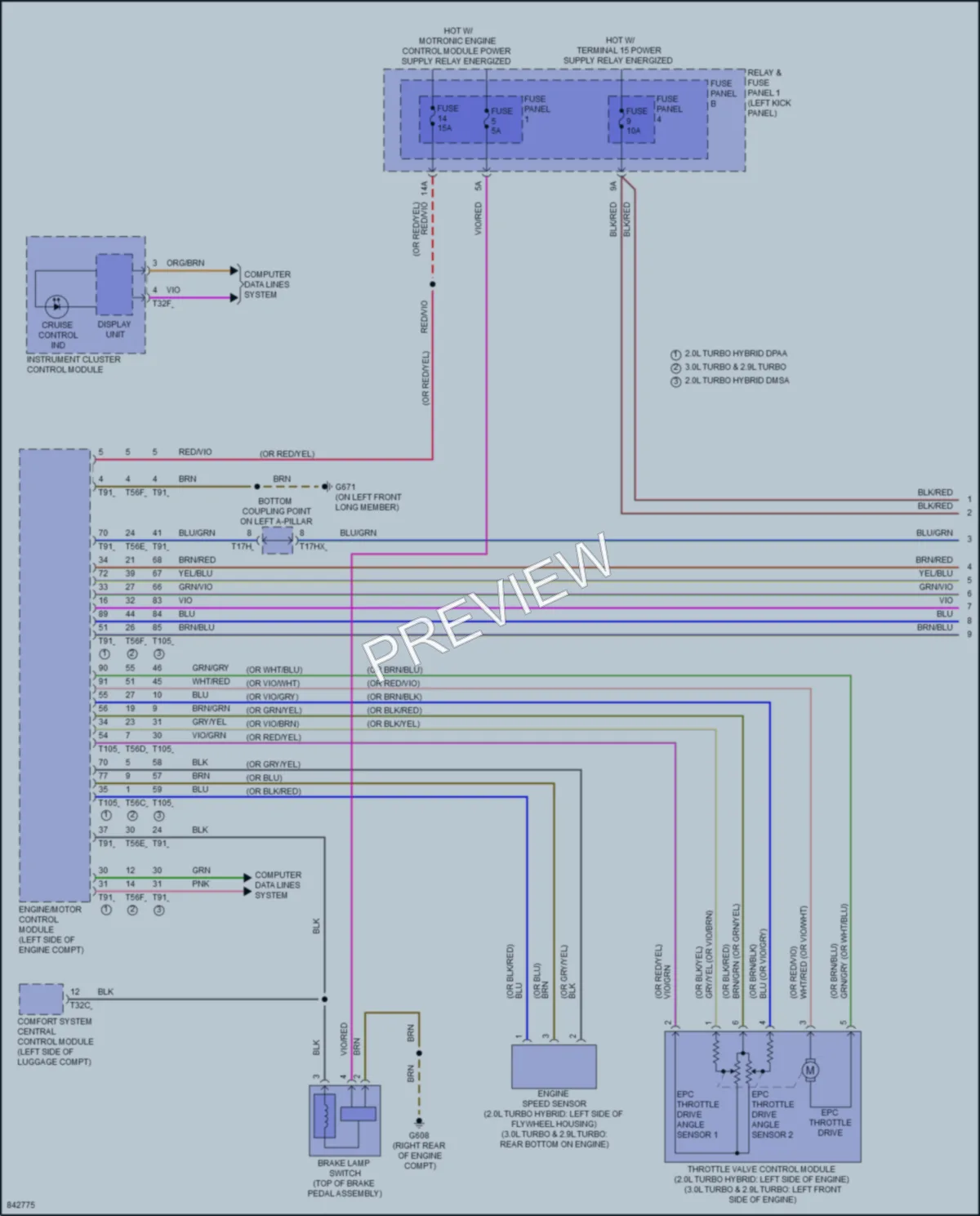 2023 Audi A5 Cruise Control wiring diagram preview