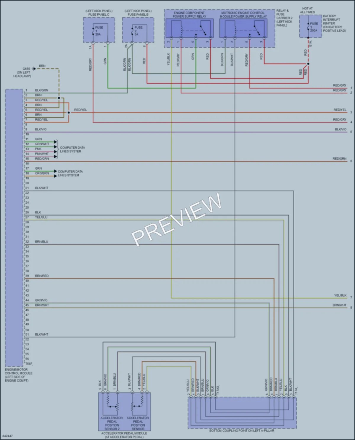 2023 Audi A6allroad Engine Performance wiring diagram preview