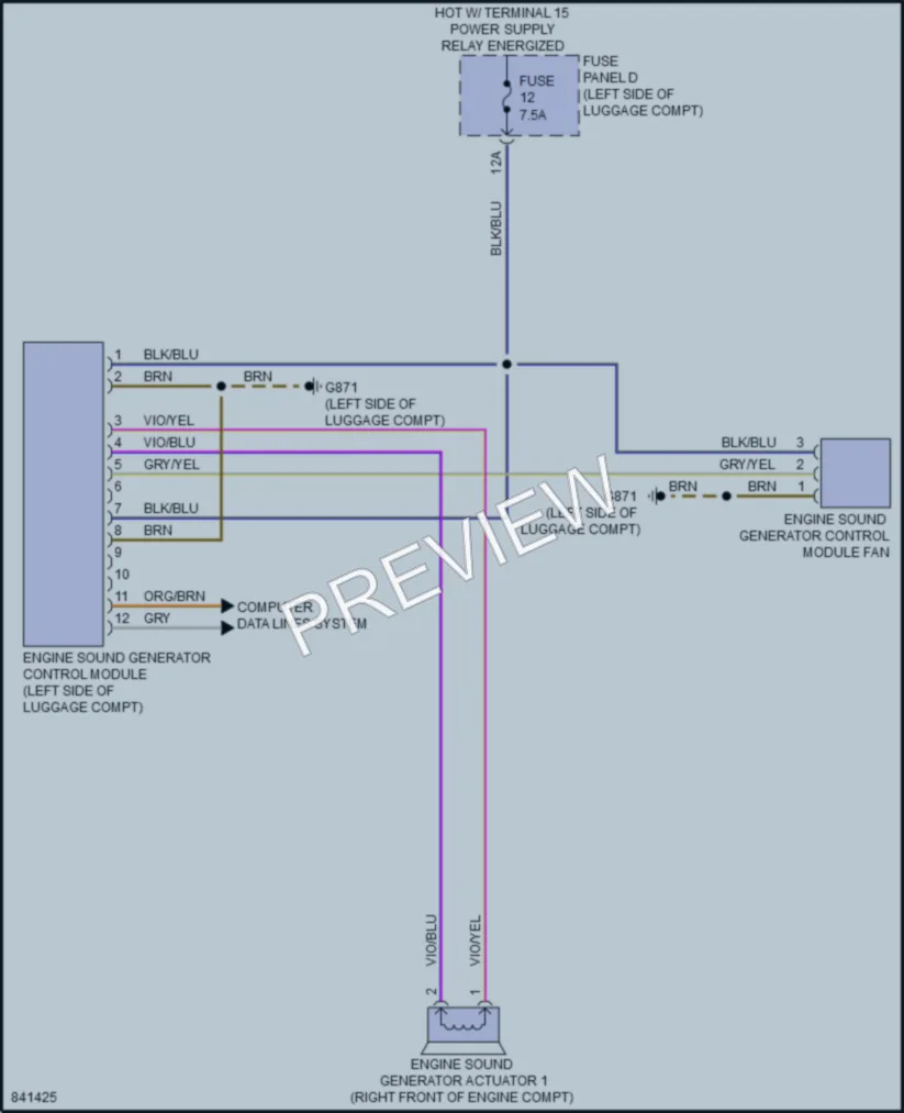 2023 Audi A8L Active Bodyworks wiring diagram preview
