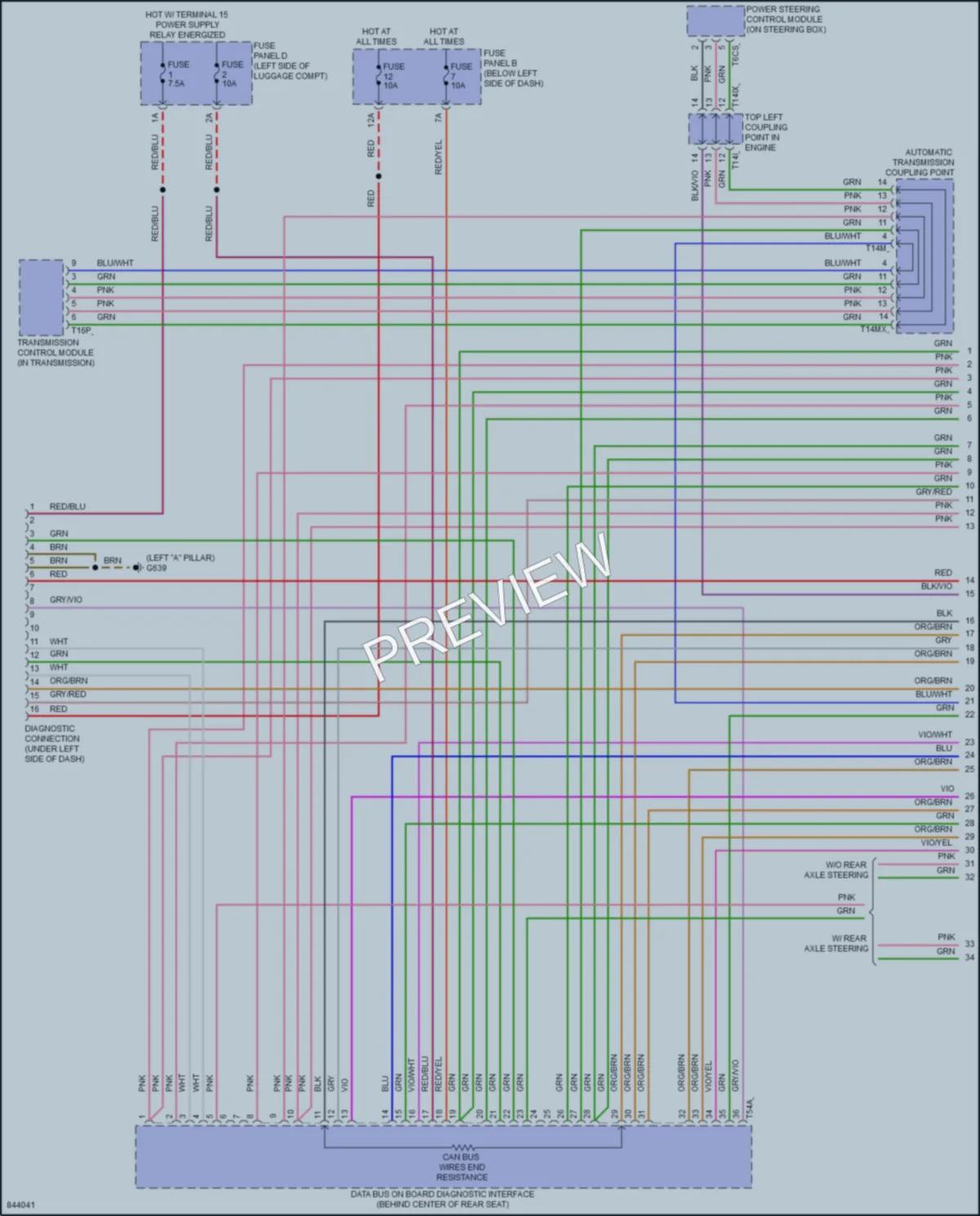 2023 Audi A8L Computer Data Lines wiring diagram preview