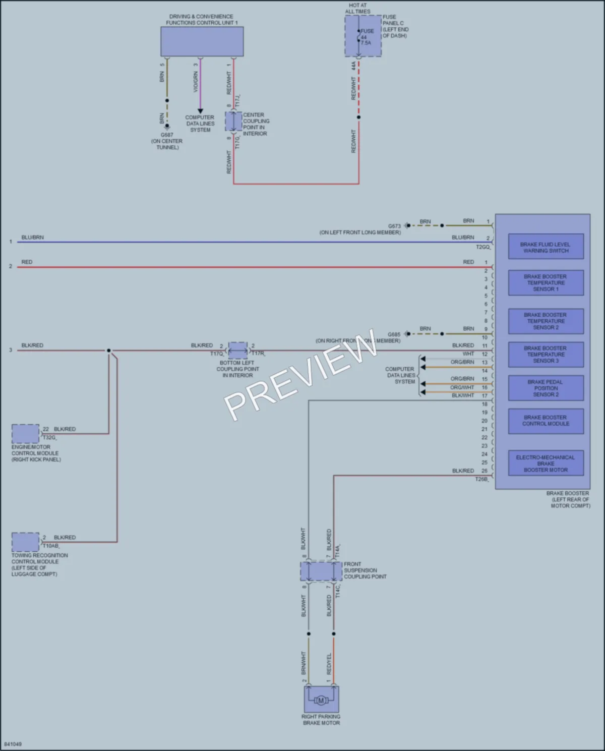 2023 Audi Q4etron Anti Lock Brakes wiring diagram preview