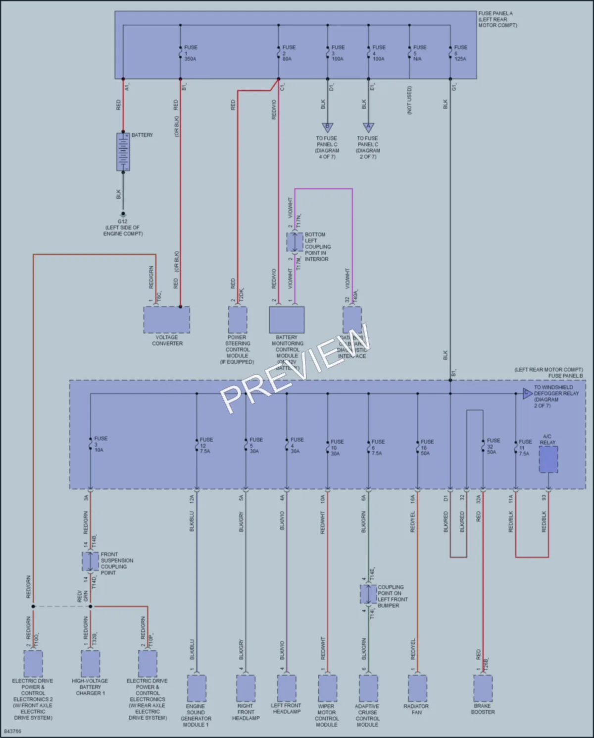 2023 Audi Q4etronSportback Power Distribution wiring diagram preview