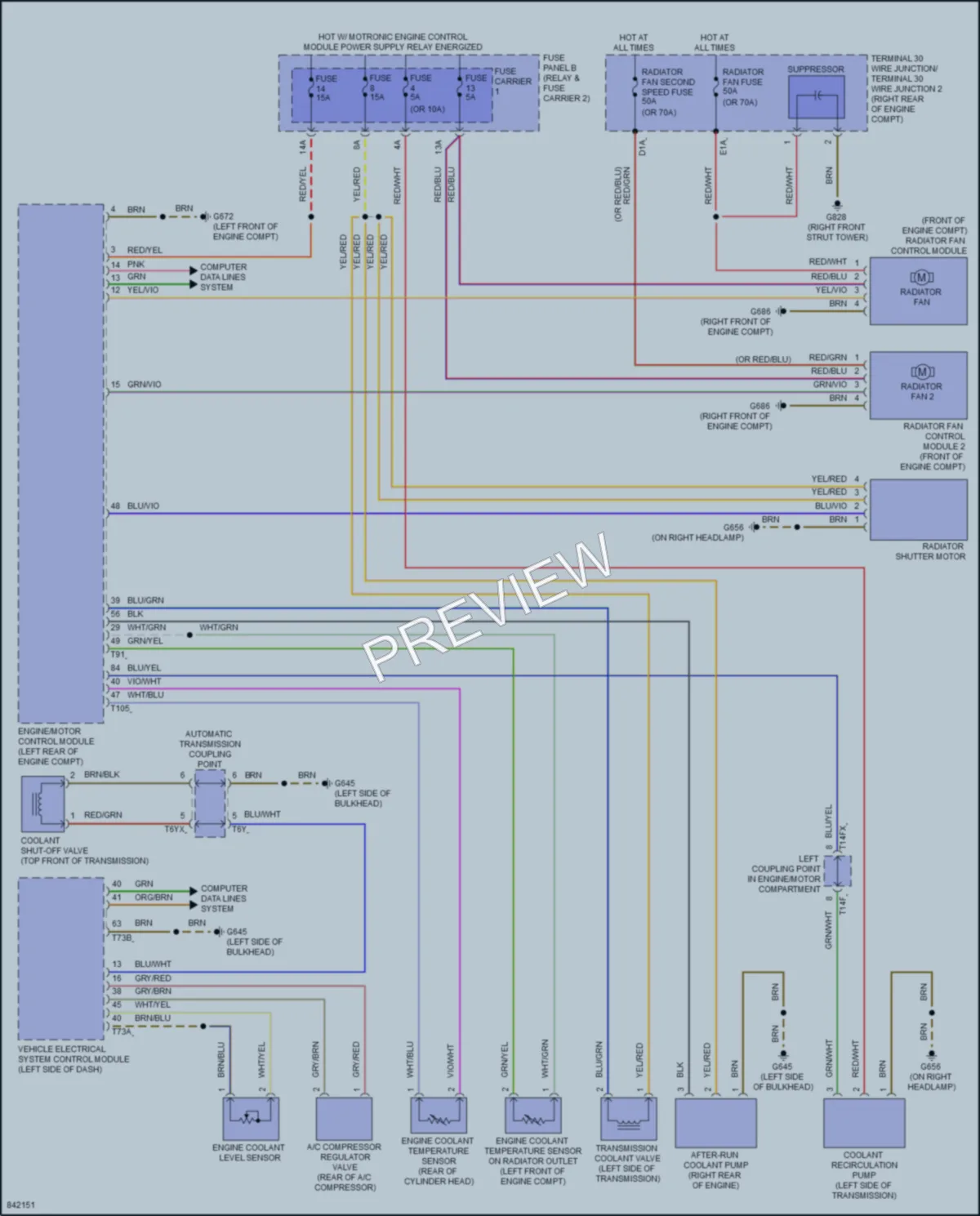 2023 Audi Q7 Cooling Fan wiring diagram preview
