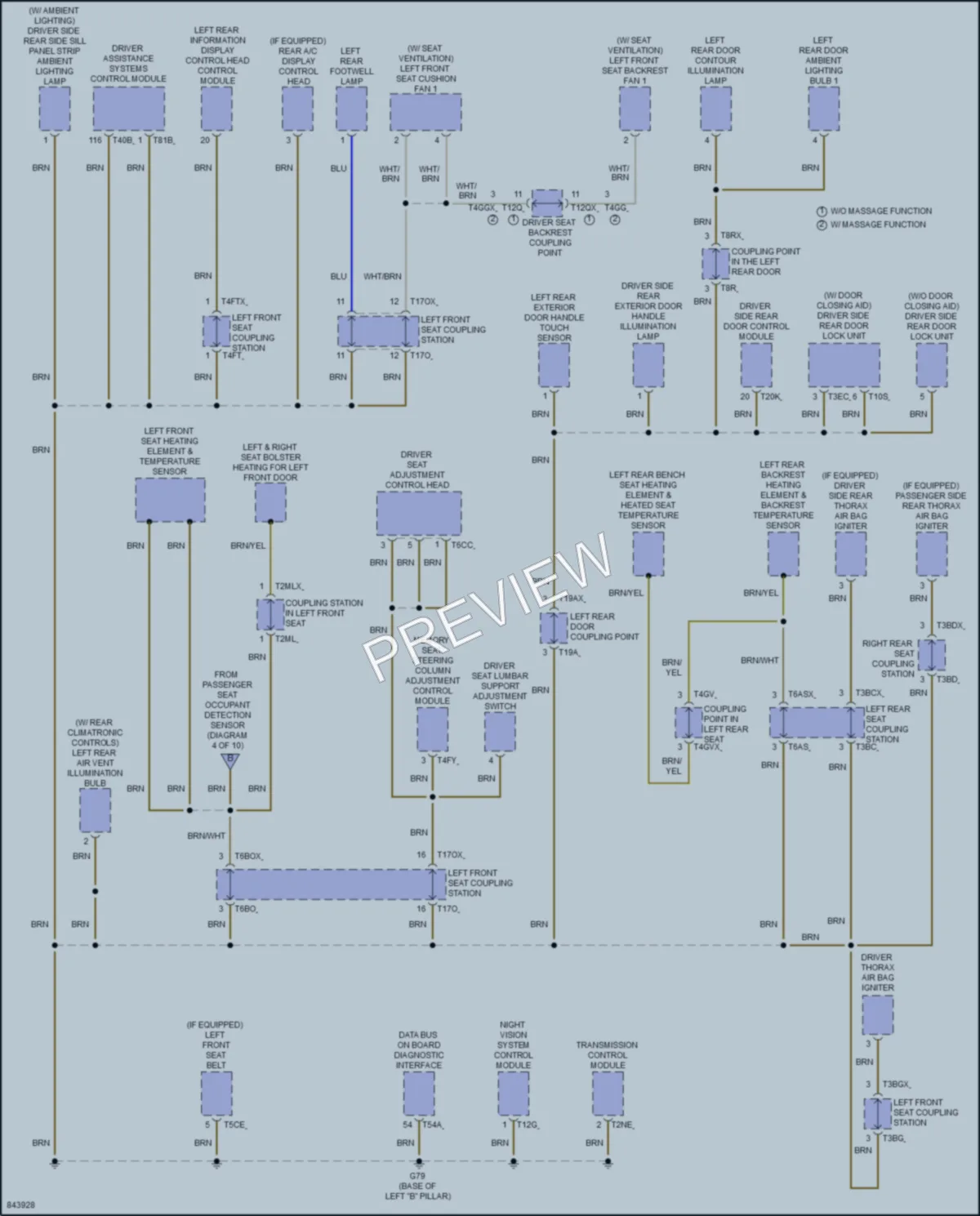 2023 Audi Q7 Ground Distribution wiring diagram preview