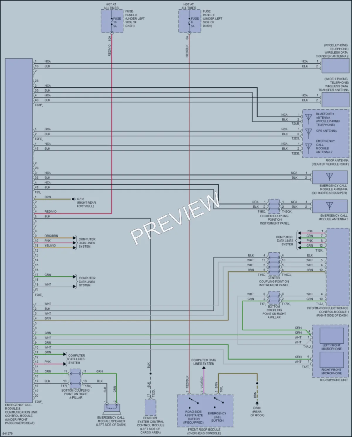 2023 Audi Q8 Navigation wiring diagram preview