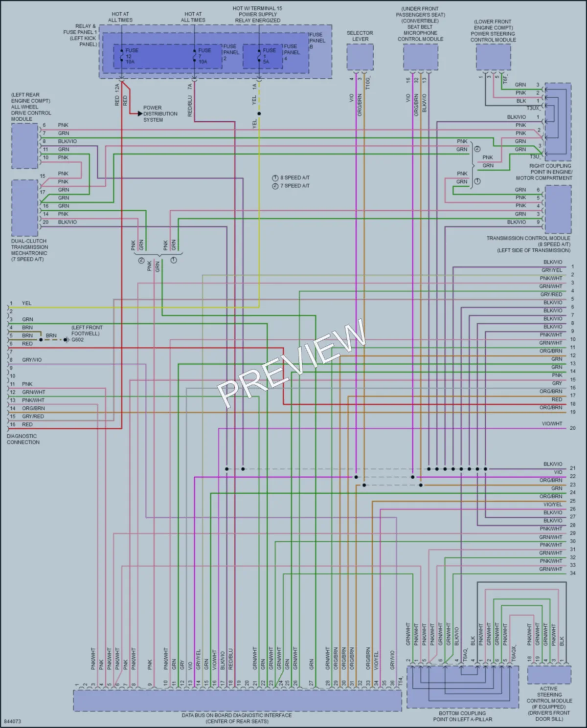 2023 Audi RS5 Computer Data Lines wiring diagram preview