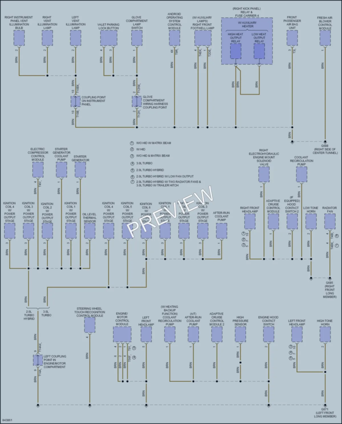 2023 Audi S4 Ground Distribution wiring diagram preview