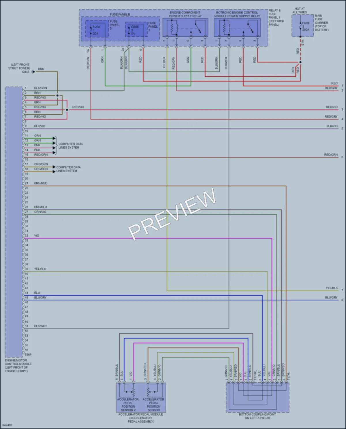 2023 Audi SQ5Sportback Engine Performance wiring diagram preview