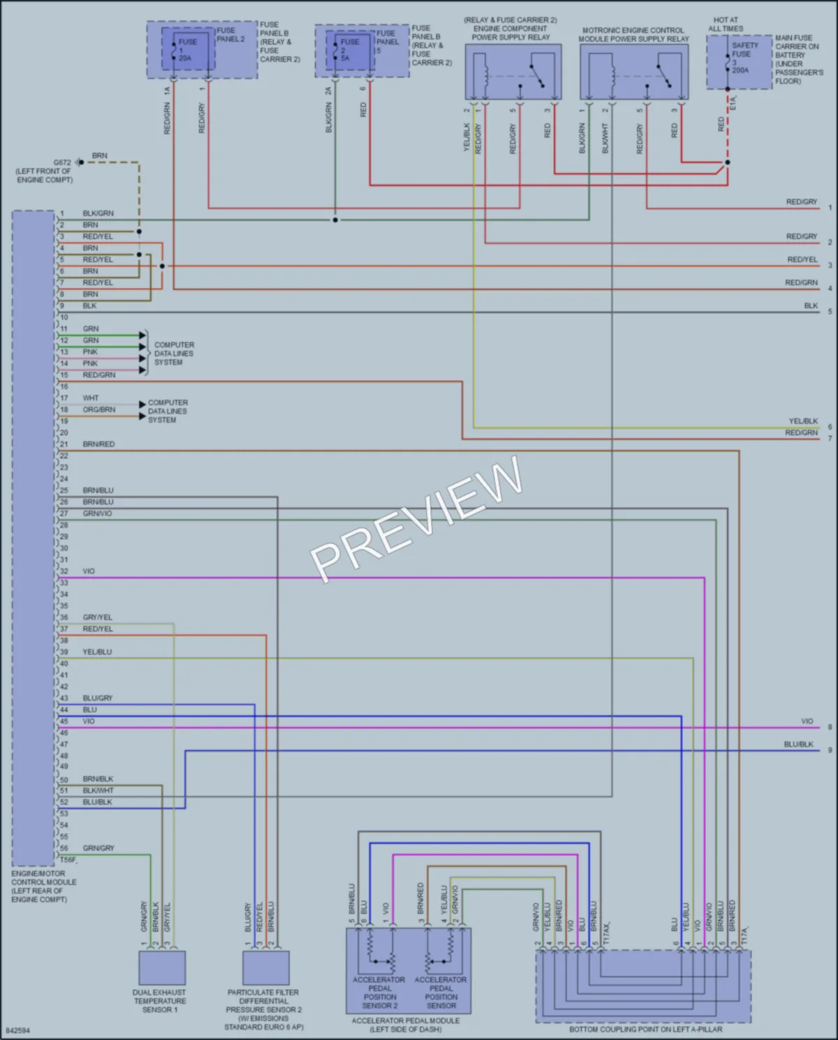 2023 Audi SQ7 Engine Performance wiring diagram preview