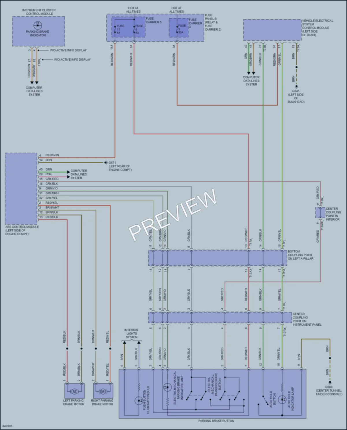 2023 Audi SQ7 Shift Interlock wiring diagram preview