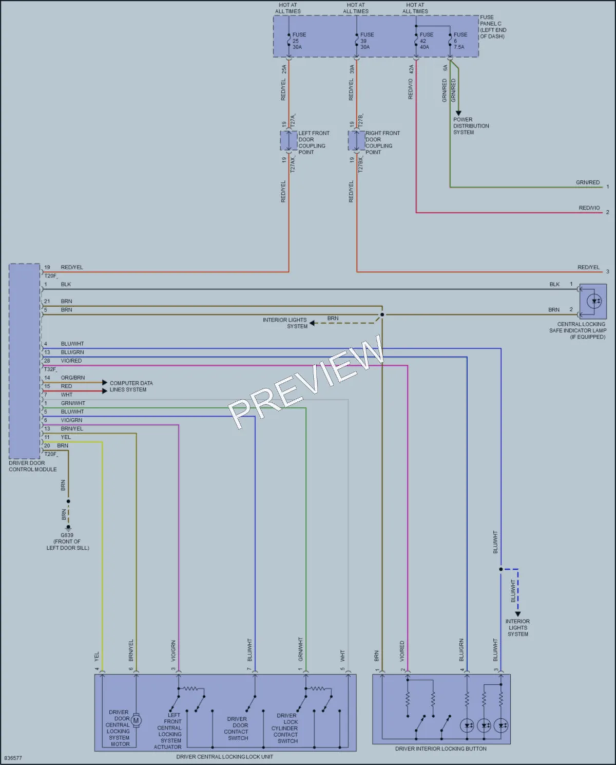 2023 Audi TTS Anti Theft wiring diagram preview