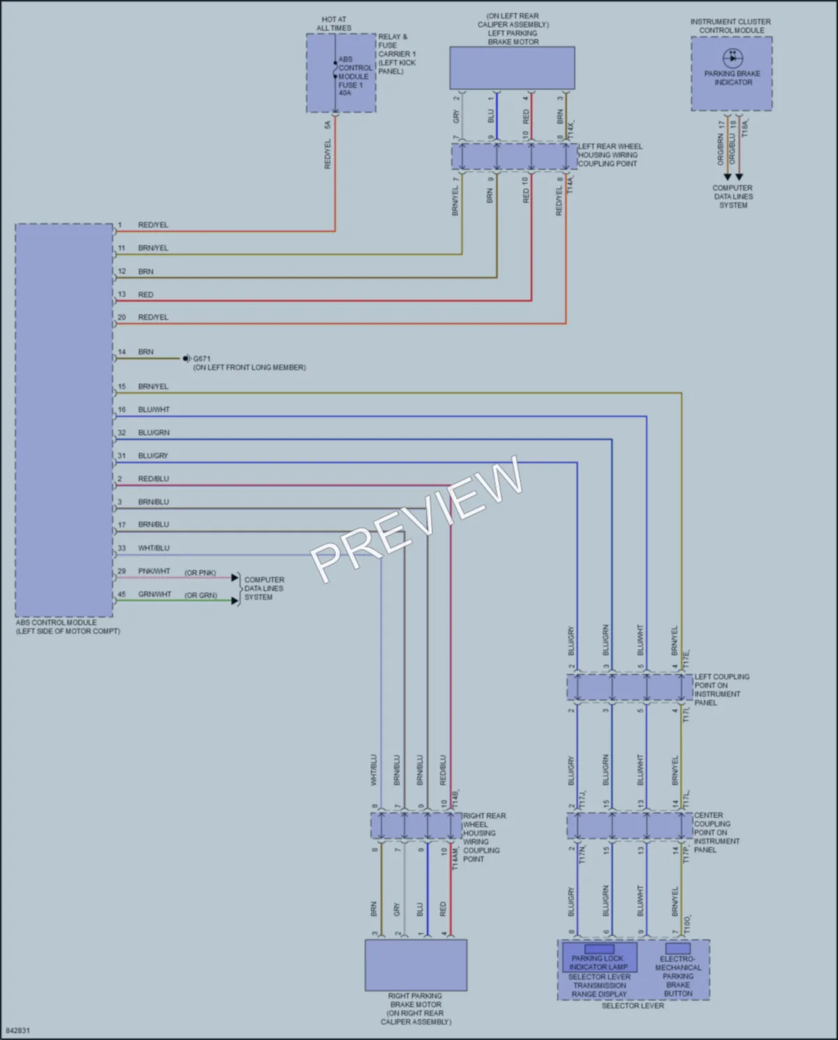 2023 Audi etronGT Shift Interlock wiring diagram preview