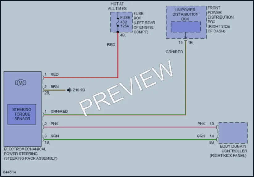 2023 BMW 228iGranCoupe Electronic Power Steering wiring diagram preview