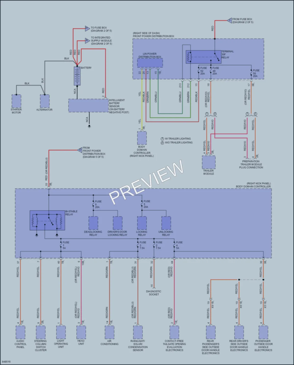 2023 BMW 228iGranCoupe Power Distribution wiring diagram preview