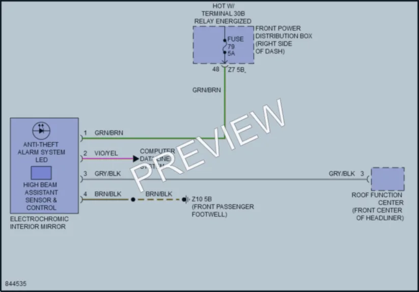 2023 BMW 228iGranCoupe Power Mirrors wiring diagram preview