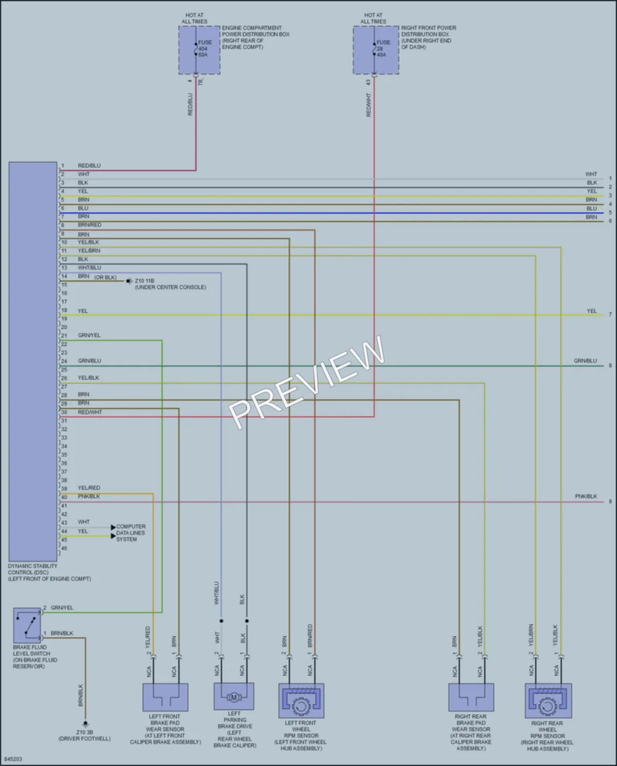 2023 BMW 230i Anti Lock Brakes wiring diagram preview