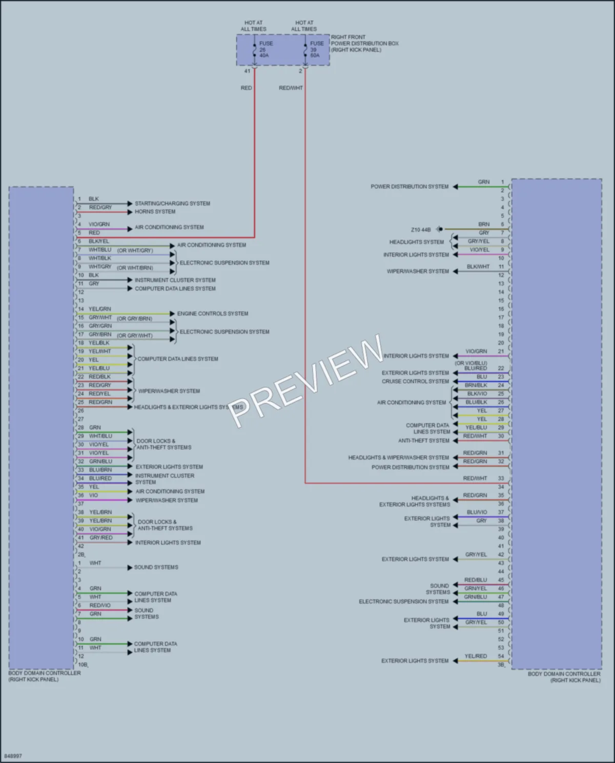 2023 BMW 330i Body Control Modules wiring diagram preview