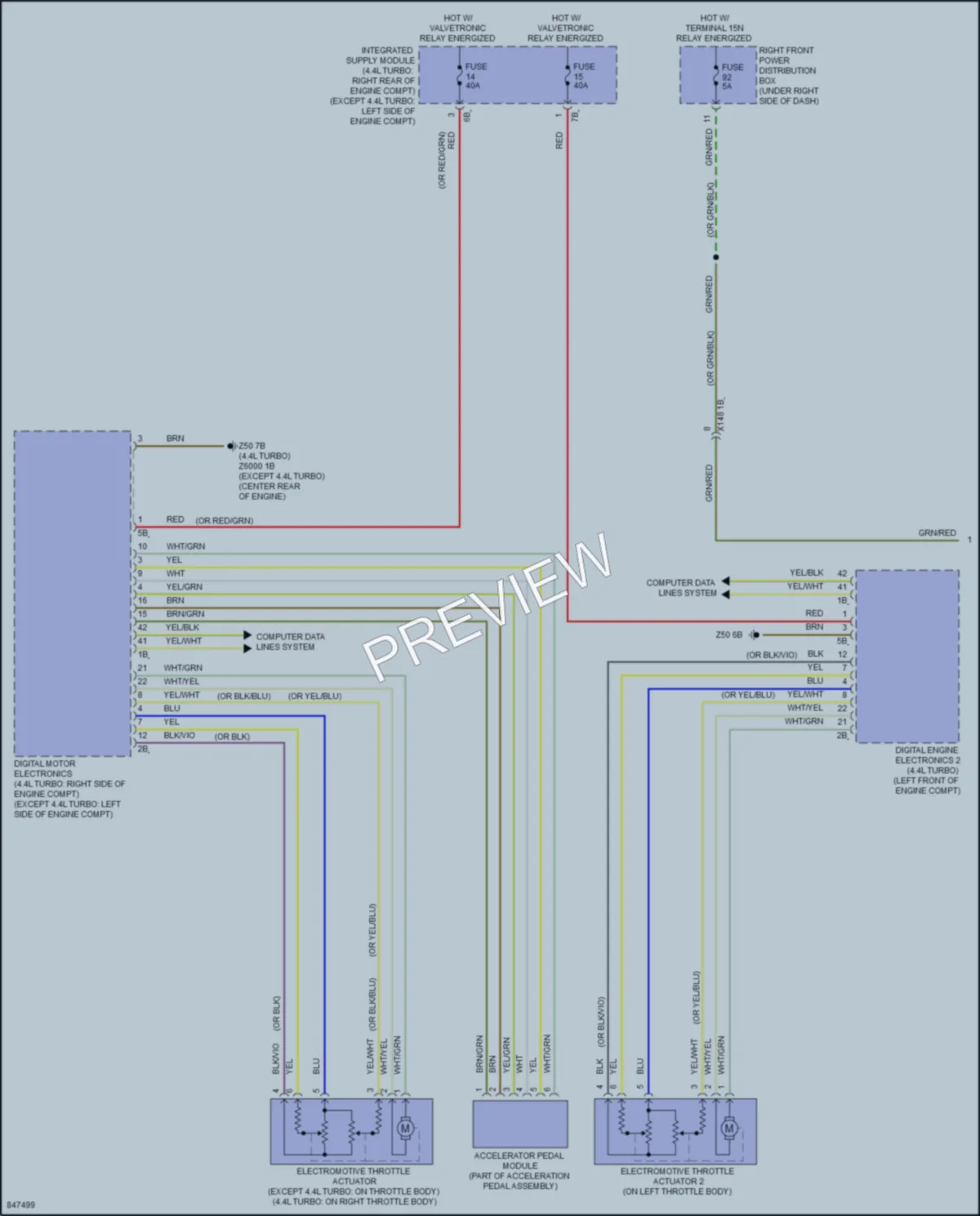 2023 BMW 530e Cruise Control wiring diagram preview