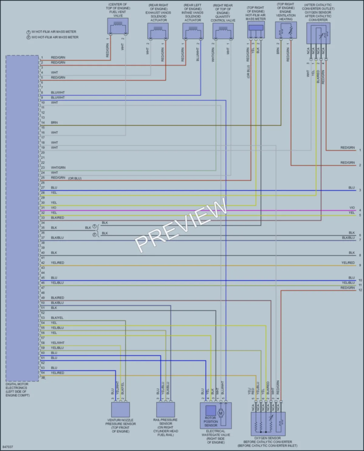 2023 BMW 530e Engine Performance wiring diagram preview