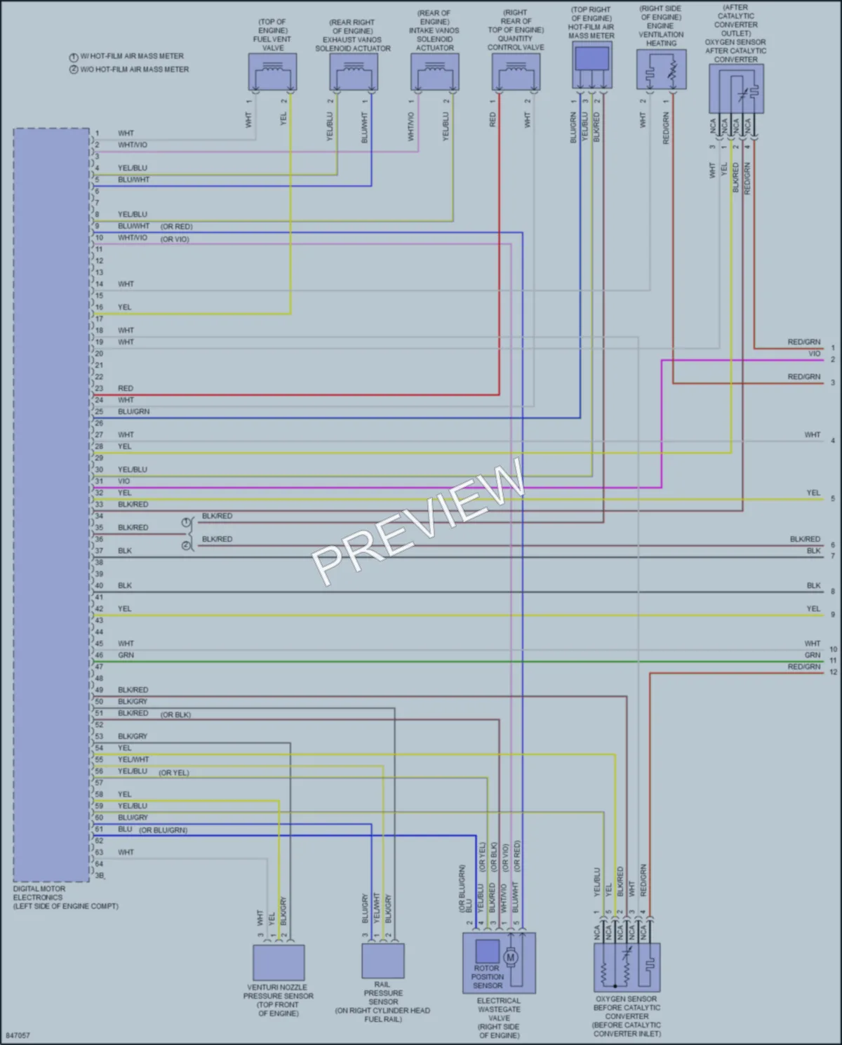 2023 BMW 540i Engine Performance wiring diagram preview