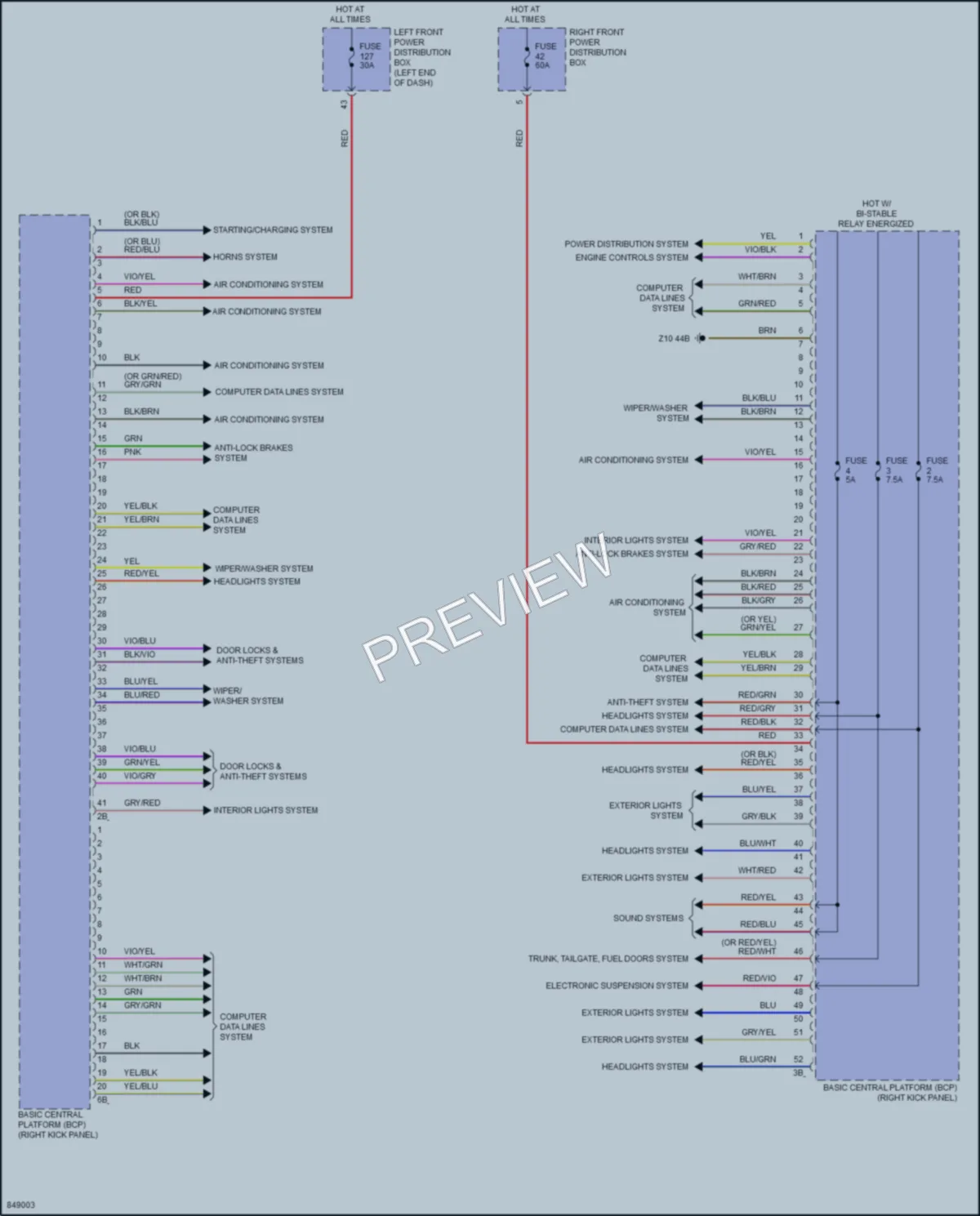 2023 BMW 740i Body Control Modules wiring diagram preview