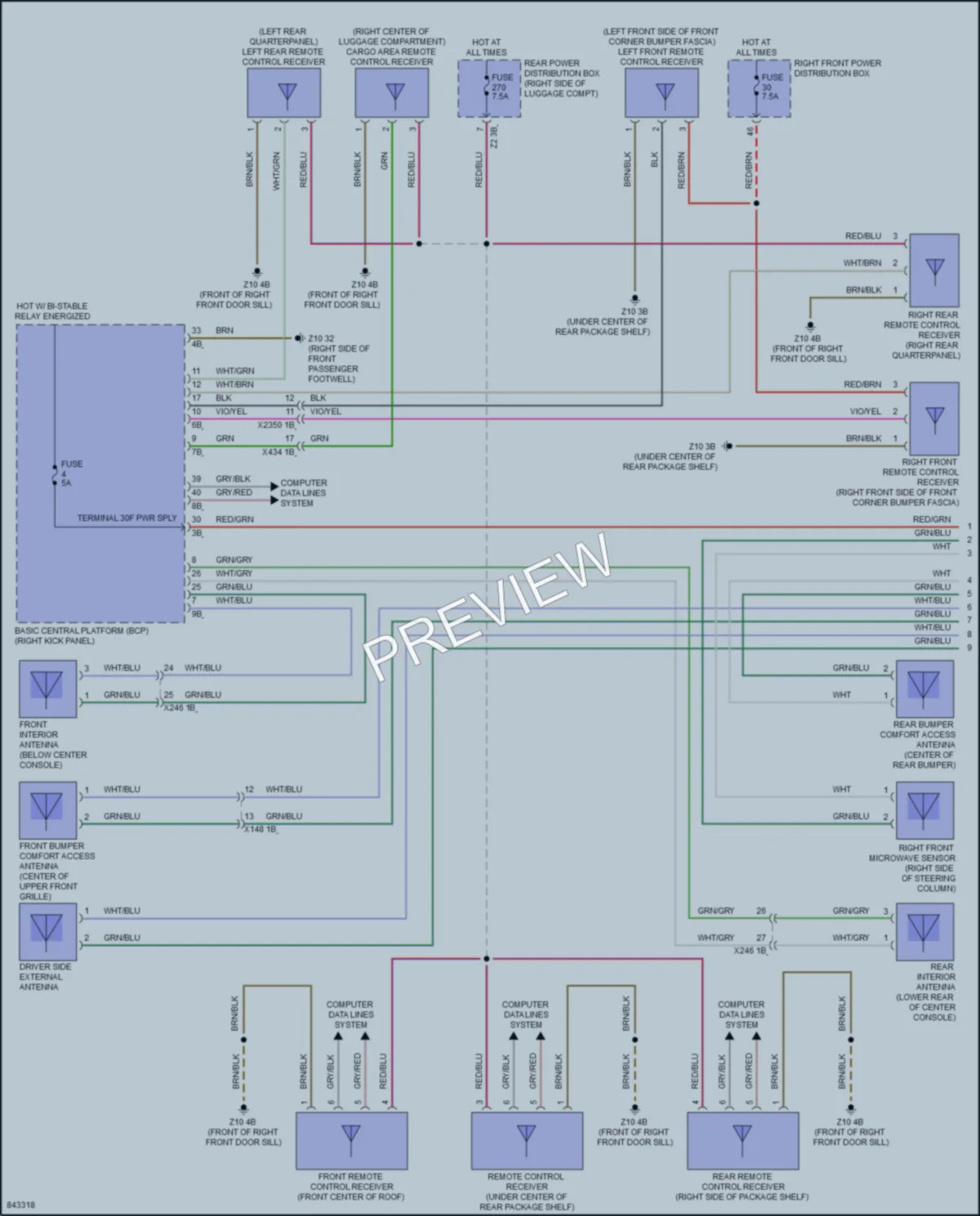 2023 BMW 760i Anti Theft wiring diagram preview